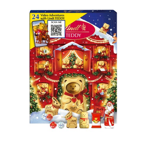 Lindt Teddy AR Chocolate Advent Calendar 250g