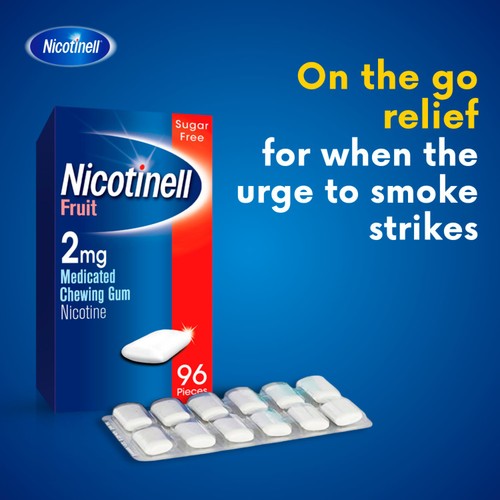 Nicotinell Nicotine Gum Stop Smoking Aid 2mg Fruit