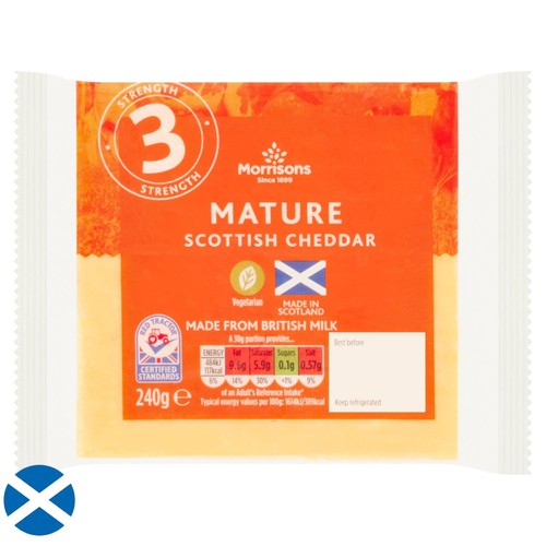 Morrisons Scottish Mature Coloured Cheddar 240g