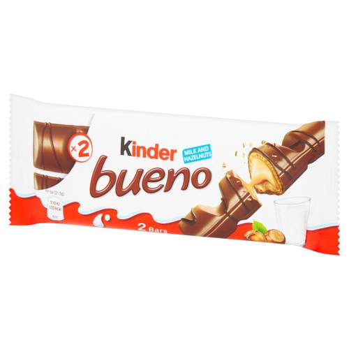 Kinder Bueno Milk Chocolate & Hazelnut Twin Finger Bar