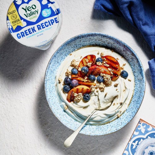 Yeo Valley Organic Greek Recipe Strained Natural Yoghurt 5% Fat 450g