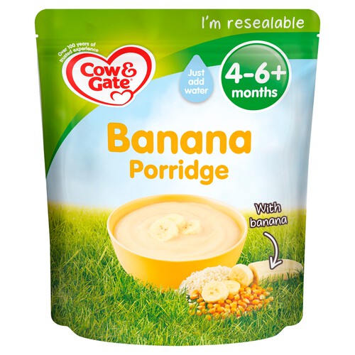 Cow & Gate Banana Porridge From 4 - 6M Onwards 