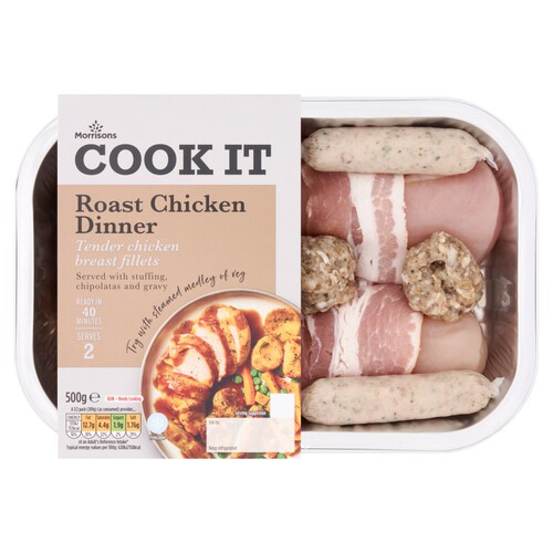 Morrisons Chicken Breast Fillets with Bacon, Stuffing & Gravy