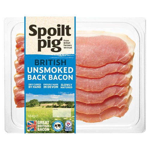 Spoiltpig Unsmoked Dry Cured Back Bacon Rashers
