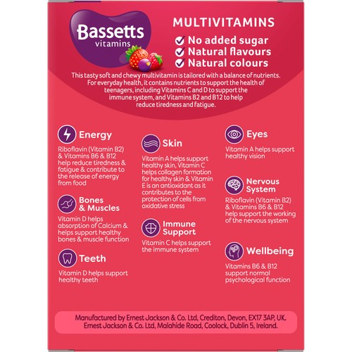 Bassetts 12-18 Multivitamins Summer Berries 30 Gummies