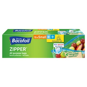 Bacofoil All Purpose Small Zipper Bags 15 Pack
