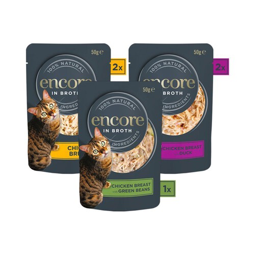 Encore Cat Pouches, Chicken Selection in Broth