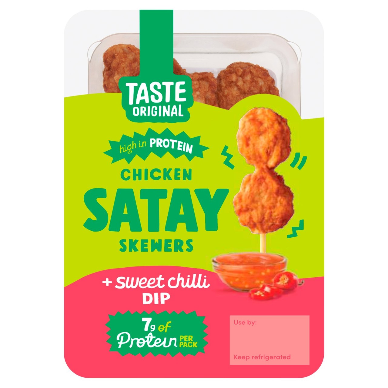 Taste Original Chicken Satay With Sweet Chilli Dip 55g