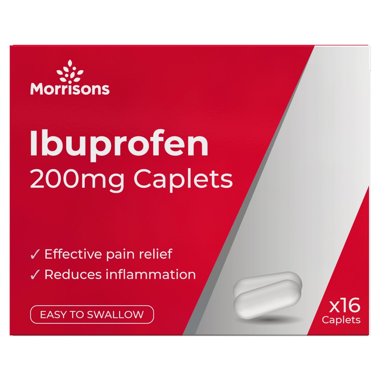 Morrisons Ibuprofen Caplets 16 Pack