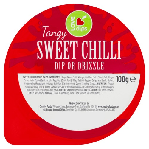 Love Dips Tangy Sweet Chilli Dip or Drizzle