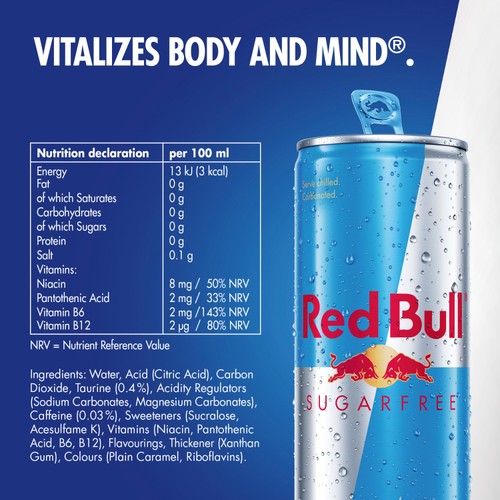 Red Bull Energy Drink Sugar Free