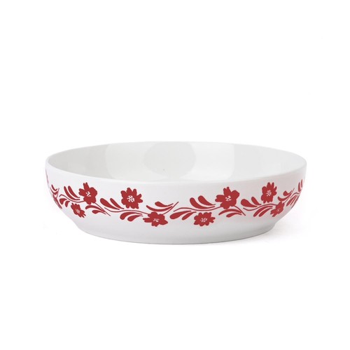 Floral Stripe Pasta Bowl