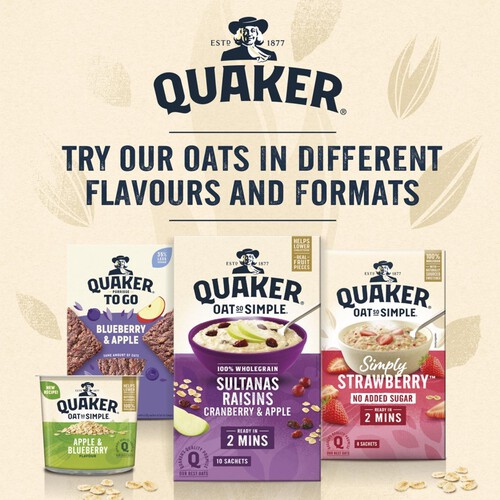 Quaker Oat So Simple Classic Banana Porridge Sachets