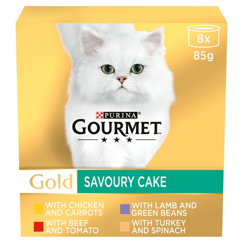 Gourmet Gold Savoury Cake Meat And Veg Variety Wet Cat Food 