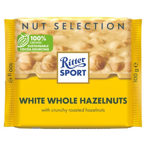 Ritter Sport Nut Selection White Whole Hazelnuts 