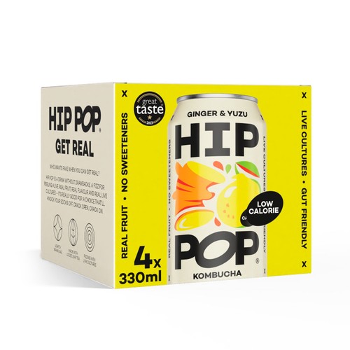 Hip Pop Ginger & Yuzu Kombucha 