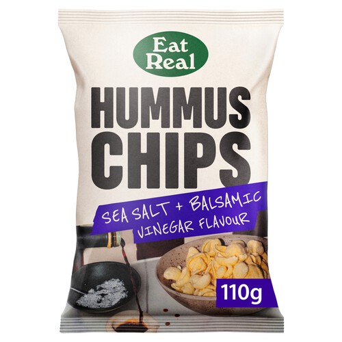 Eat Real Sea Salt & Balsamic Vinegar Hummus Chips 