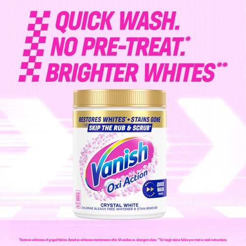 Vanish Gold Oxi-Action Whitening Booster Stain Remover Powder 