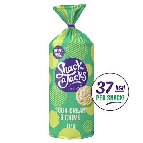 Snack A Jacks Jumbo Sour Cream & Chive Sharing Rice Cake Crisps