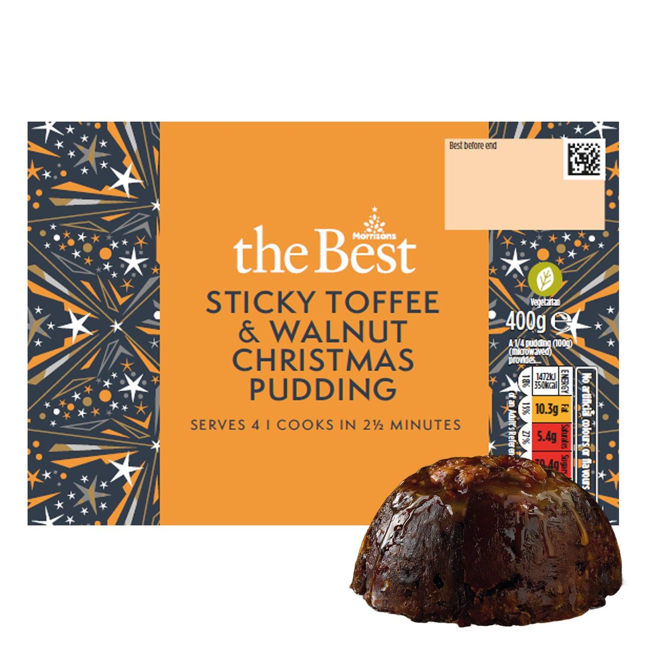 Morrisons The Best Toffee & Walnut Christmas Pudding