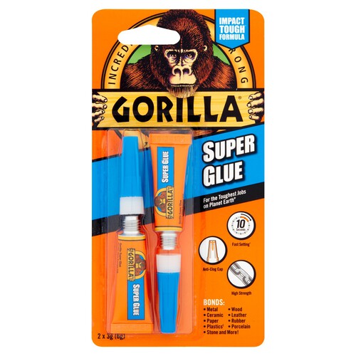 Gorilla Super Glue 2 Tubes