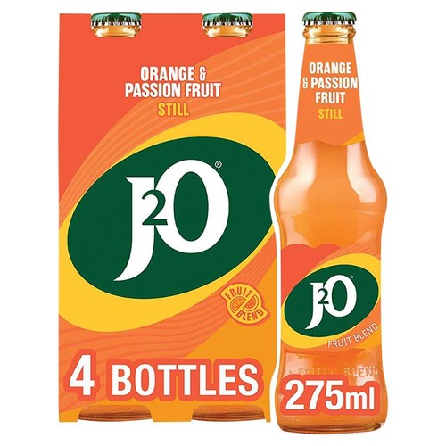 J2O Orange & Passion Fruit 4 Bottles