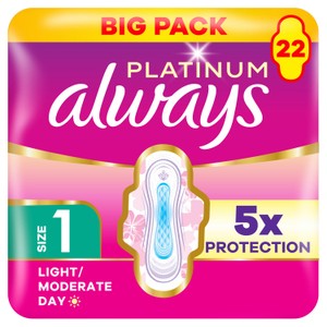 Always Platinum Long Size 2 Sanitary Towels With Wings Pads x22