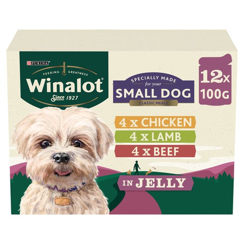 Winalot Meaty Chunks Small Dog Mixed In Jelly Wet Dog Food 