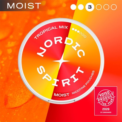 Nordic Spirit Tropical Mix Strong 9mg Nicotine Pouches