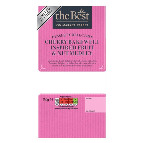 Morrisons The Best Limited Edition Cherry Bakewell Fruit & Nut 150G