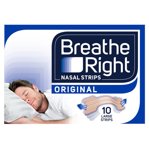 Breathe Right Nasal Strip Tan Large 