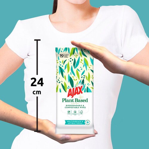 Ajax Plant Based Biodegradable Wipes