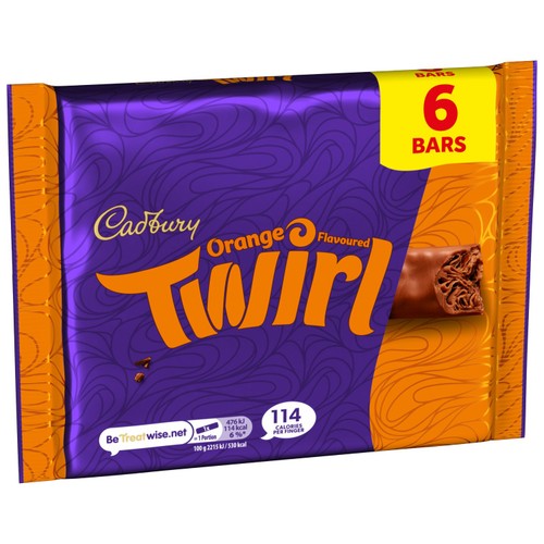 Cadbury Twirl Orange Chocolate Multipack 6 x 22g