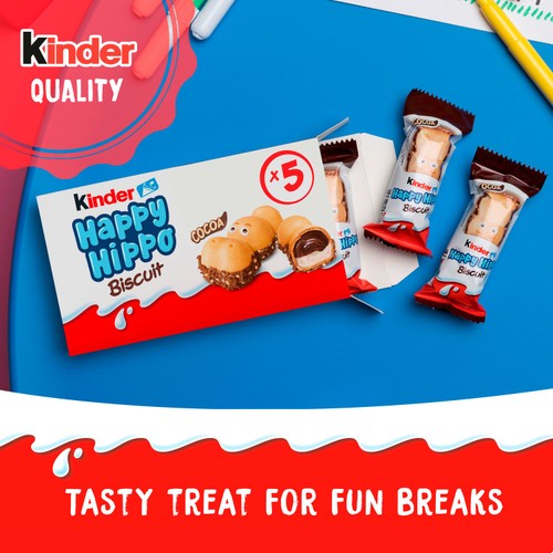 Kinder Happy Hippo Cocoa Cream Biscuits