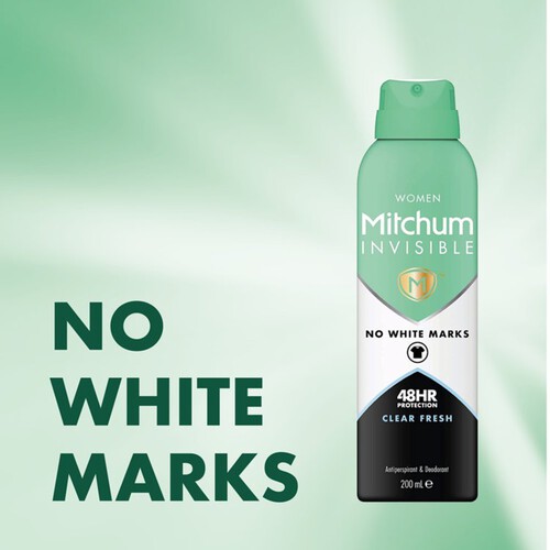 Mitchum Invisible Women Clear Fresh Antiperspirant & Deodorant 