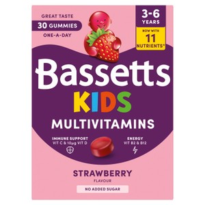 Bassetts Kids Multivitamin, 3-6 years Strawberry Gummies x 30