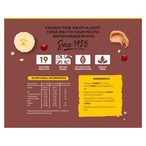 Ryvita Crackerbread Wholegrain Crackers