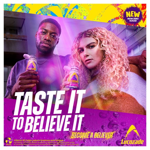Lucozade Energy Zero Grafrutti 