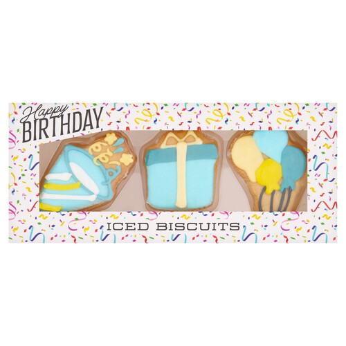 Morrisons Happy Birthday Iced Biscuits 