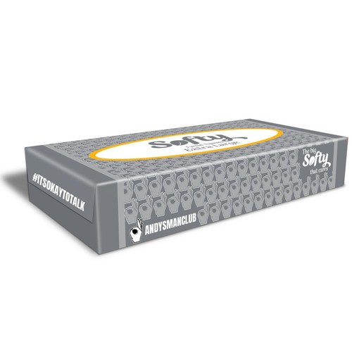 Softy Andy's Man Club 80 Facial Tissues Extra Large