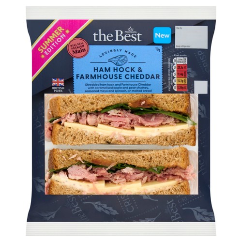 Morrisons The Best Ham Hock And Cheddar Sandwich