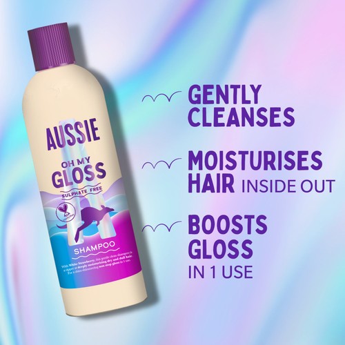 Aussie Oh My Gloss Shampoo 300ml