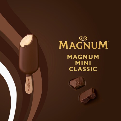 Magnum Mini Classic, Almond & White Chocolate Ice Cream Sticks