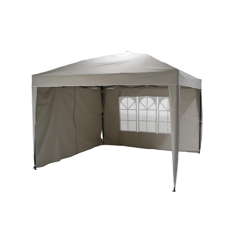 Nutmeg Gazebo Pop Up With Side Panels Beige