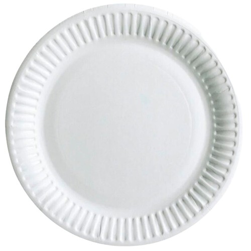 Morrisons Essentials 23cm White Paper Plate