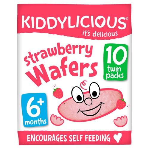 Kiddylicious Strawberry Maxi Wafers Baby Snacks