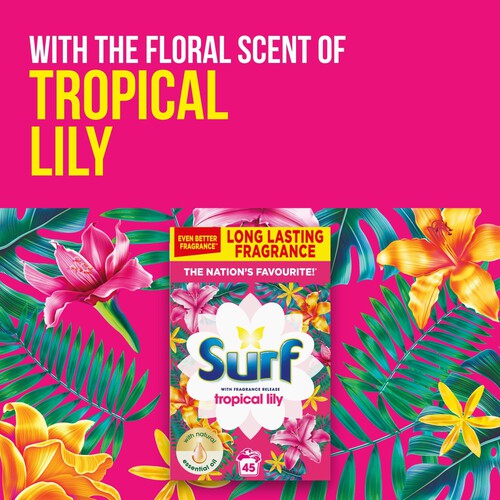 Surf Tropical Lily Washing Powder 45 Washes 