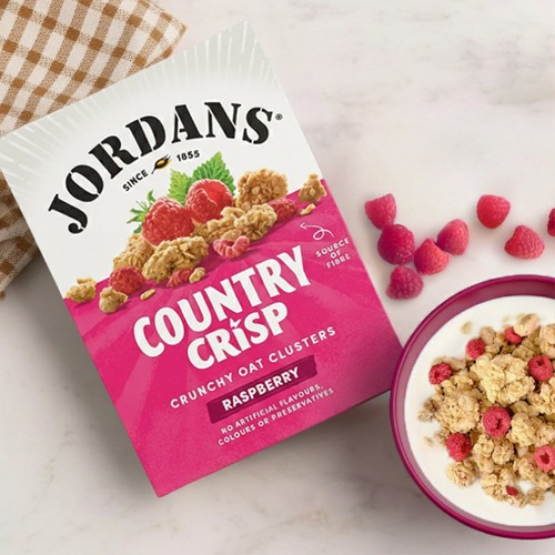 Jordans Country Crisp Raspberry Breakfast Cereal   450g