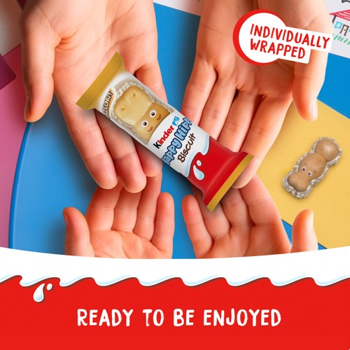 Kinder Happy Hippo Milk Chocolate & Hazelnut Biscuits Multipack