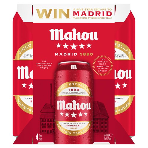 Mahou Beer Cans 